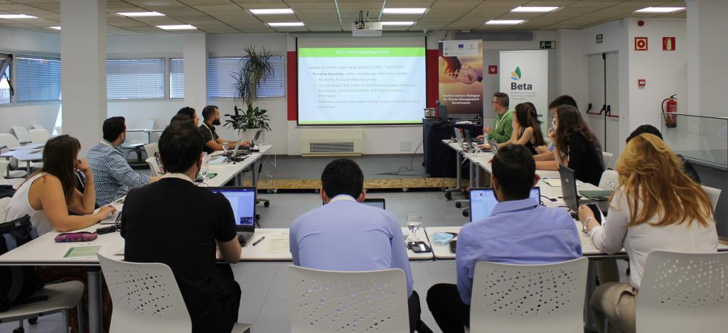 "Med4Waste partners attending a presentation during the first in person project meeting in spain"